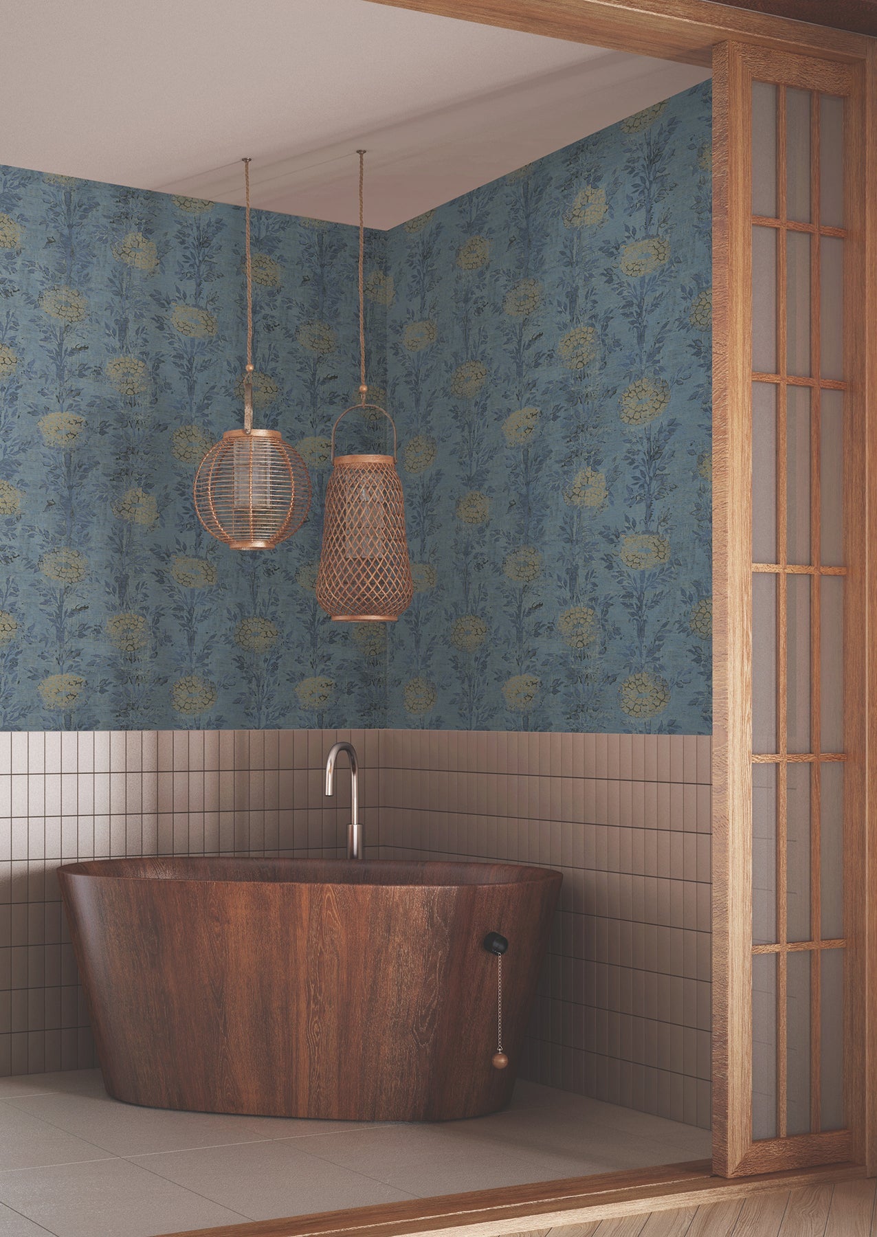 French Marigold Wallpaper by Ronald Redding