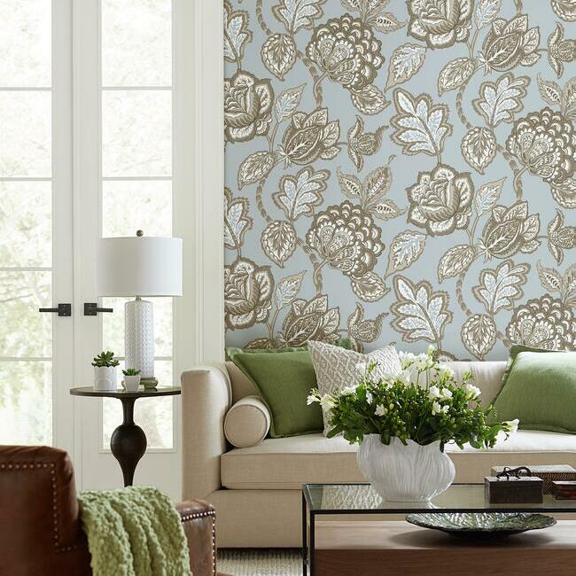 Mid Summer Jacobean Wallpaper by York Wallcoverings