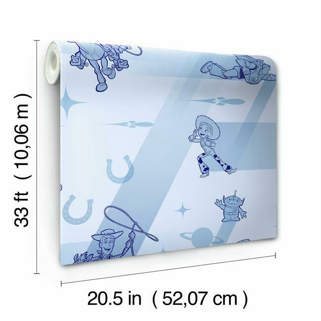 Disney and Pixar Toy Story 4 Retro Wallpaper by York Wallcoverings