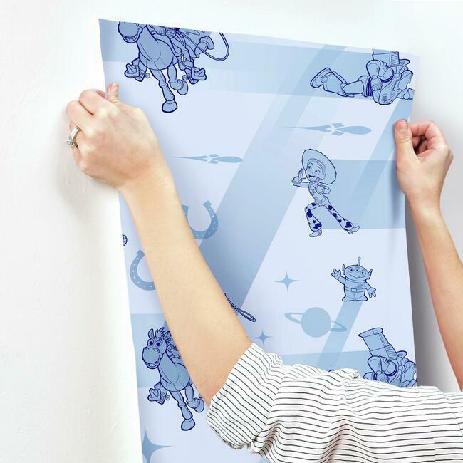 Disney and Pixar Toy Story 4 Retro Wallpaper by York Wallcoverings