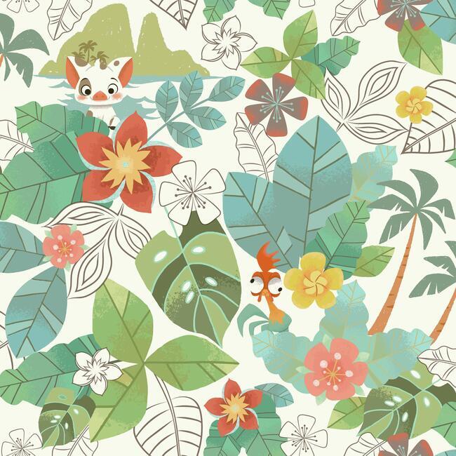 Disney Moana Jungle Wallpaper by York Wallcoverings