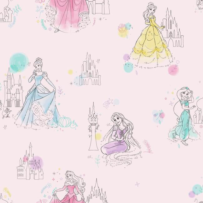 Disney Princess Pretty Elegant Wallpaper by York Wallcoverings