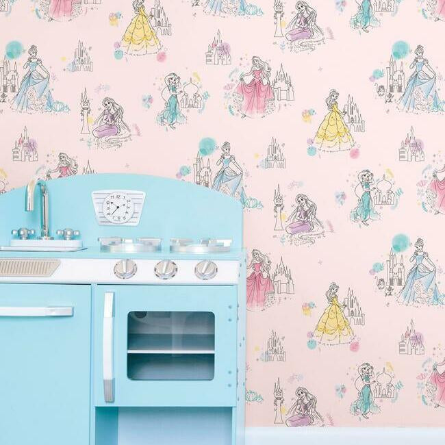 Disney Princess Pretty Elegant Wallpaper by York Wallcoverings
