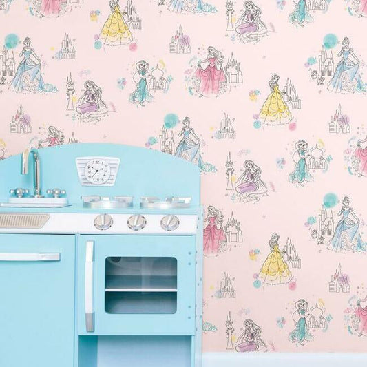 Disney Princess Pretty Elegant Wallpaper by York Wallcoverings
