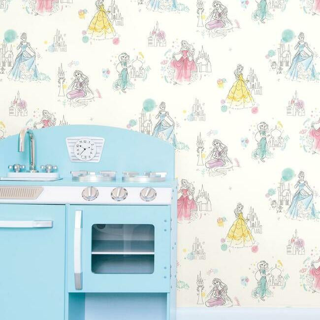 Disney Princess Pretty Elegant Wallpaper by York Wallcoverings