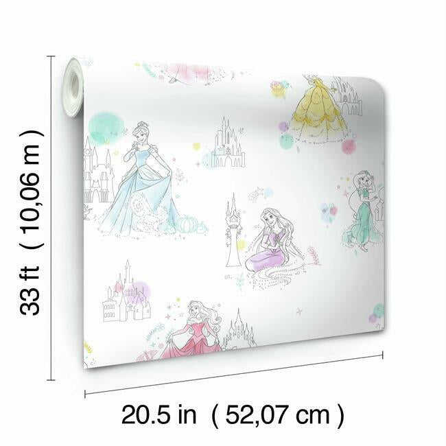 Disney Princess Pretty Elegant Wallpaper by York Wallcoverings