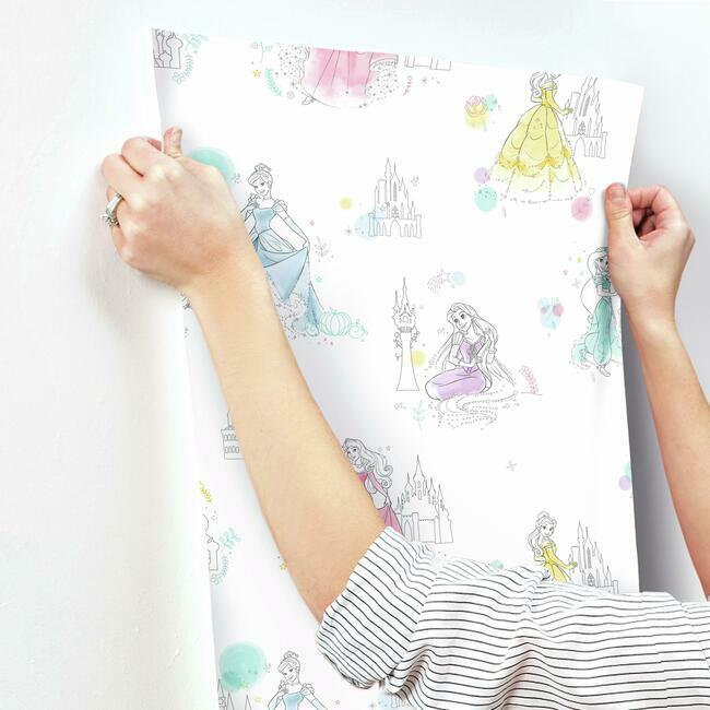 Disney Princess Pretty Elegant Wallpaper by York Wallcoverings