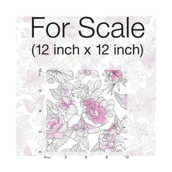 Disney Princess Royal Floral Wallpaper by York Wallcoverings