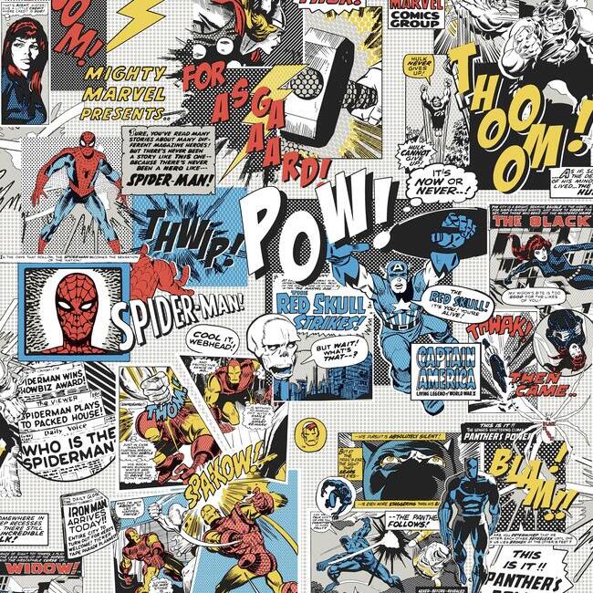 Marvel Comics Pow! Wallpaper by York Wallcoverings
