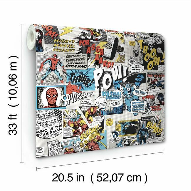 Marvel Comics Pow! Wallpaper by York Wallcoverings