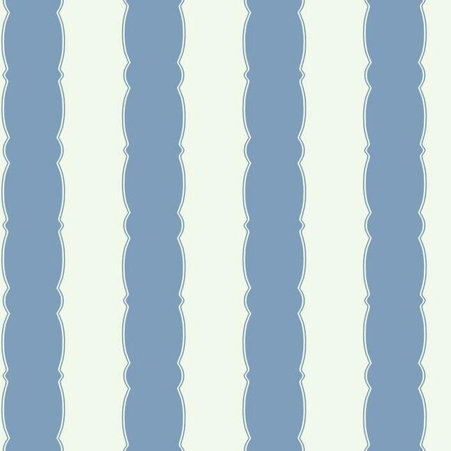Scallop Stripe Wallpaper by York Wallcoverings