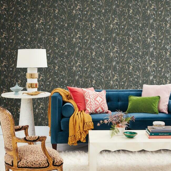 Marbled Endpaper Wallpaper by York Wallcoverings