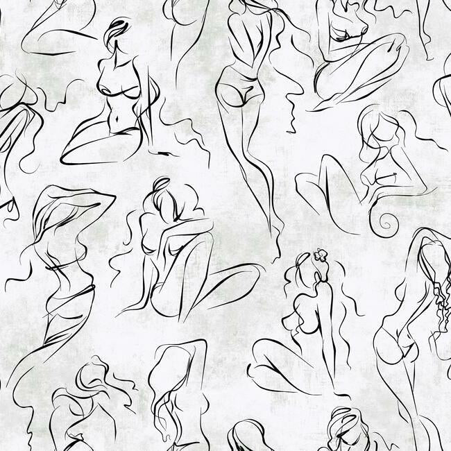 Barely There Wallpaper by York Wallcoverings