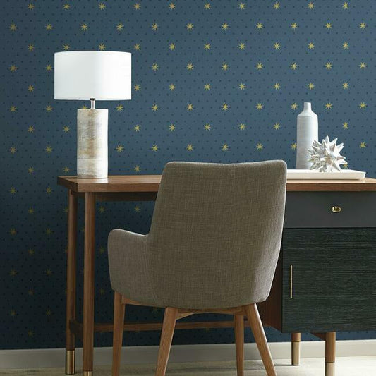 Stella Star Wallpaper by York Wallcoverings