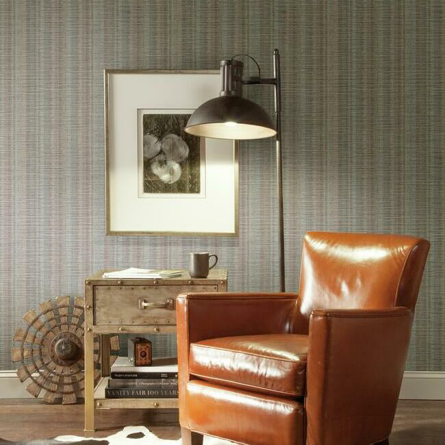 Broken Bouclé Stripe Wallpaper by York Wallcoverings