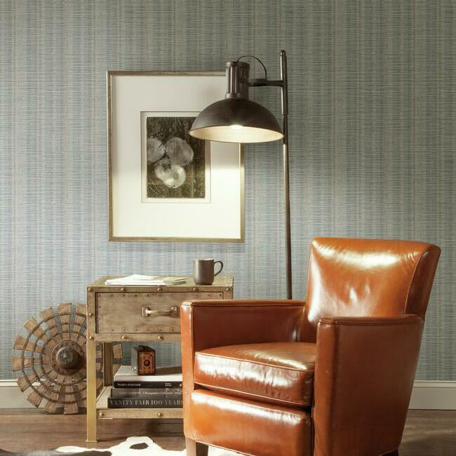 Broken Bouclé Stripe Wallpaper by York Wallcoverings