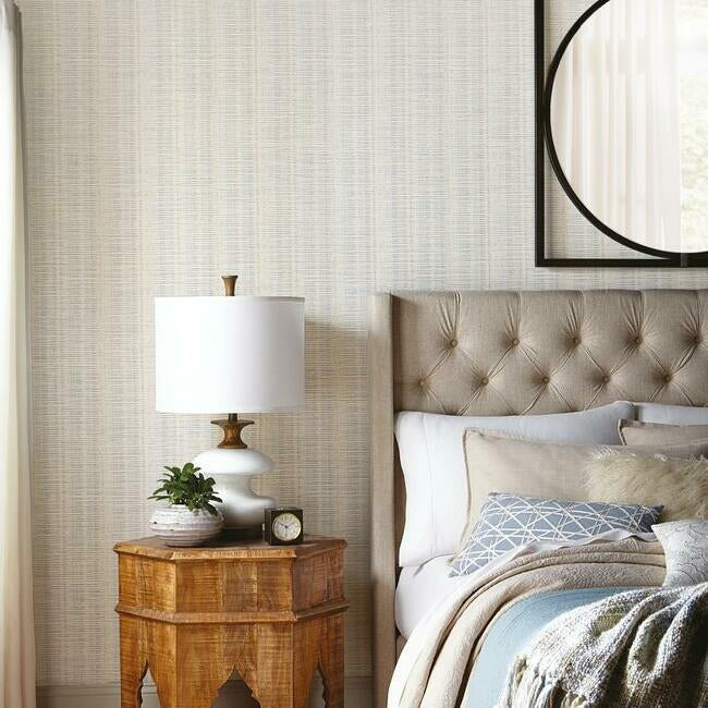 Broken Bouclé Stripe Wallpaper by York Wallcoverings