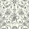 Deep Sea Toile Wallpaper By York Wallcoverings
