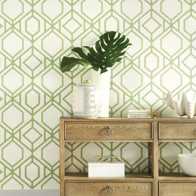 Sawgrass Trellis Wallpaper by York Wallcoverings