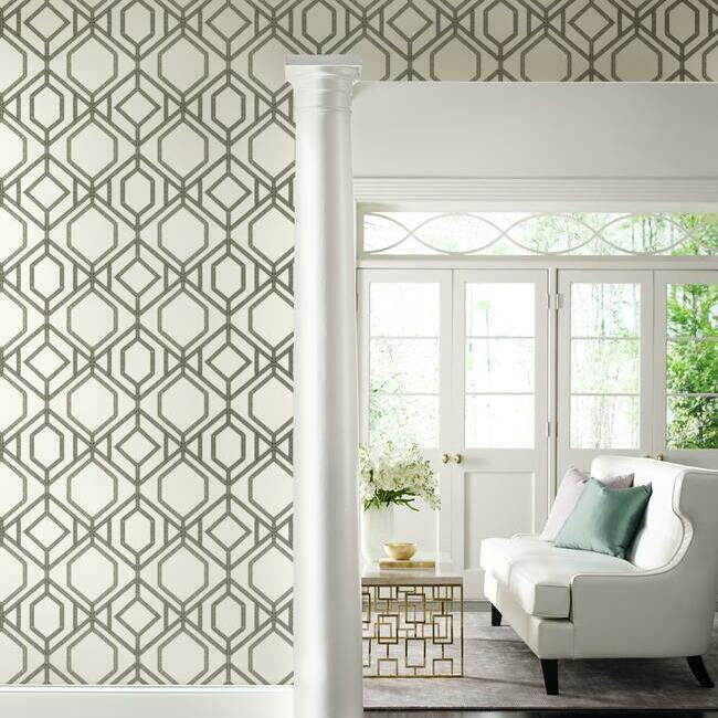 Sawgrass Trellis Wallpaper by York Wallcoverings