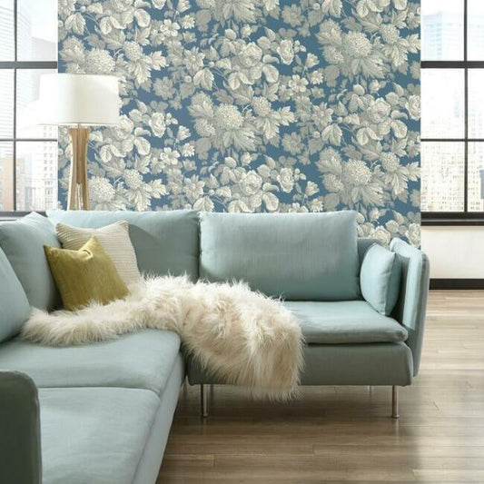 Antique Floral Wedgewood Wallpaper by York Wallcoverings