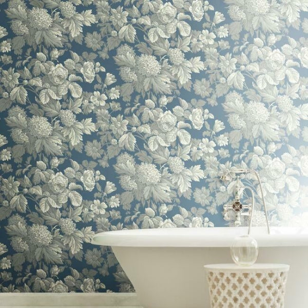 Antique Floral Wedgewood Wallpaper by York Wallcoverings