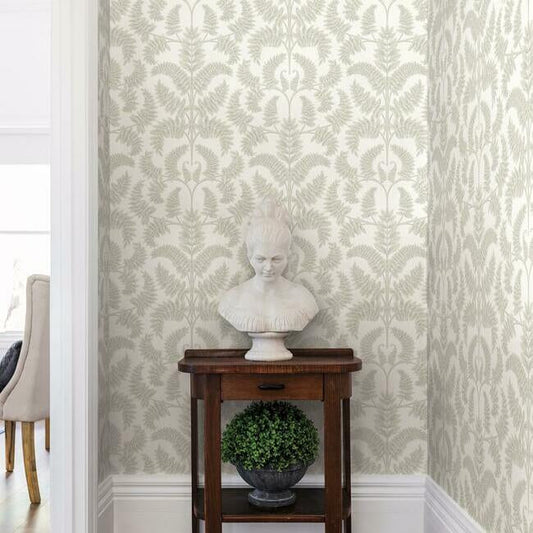 Royal Fern Damask Wallpaper by York Wallcoverings