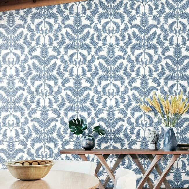 Royal Fern Damask Wallpaper by York Wallcoverings