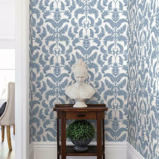 Royal Fern Damask Wallpaper by York Wallcoverings