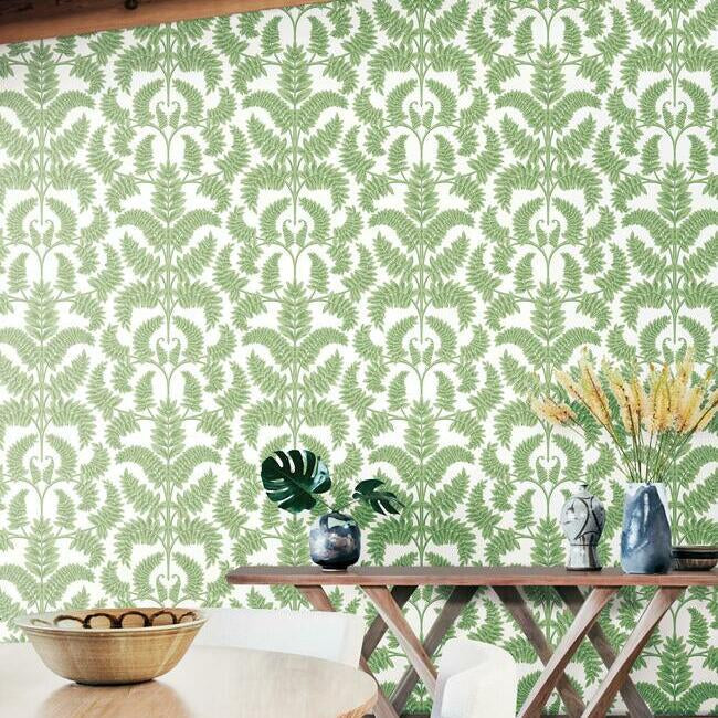 Royal Fern Damask Wallpaper by York Wallcoverings