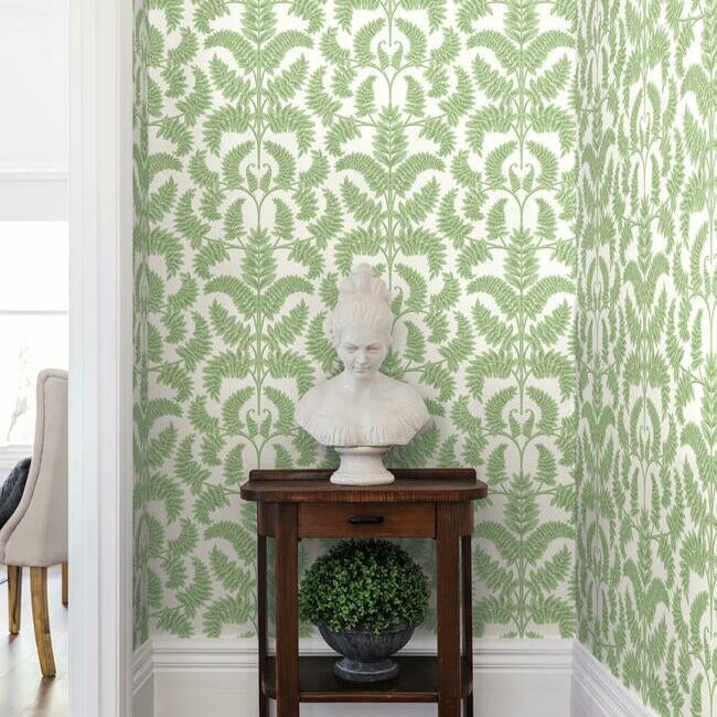 Royal Fern Damask Wallpaper by York Wallcoverings