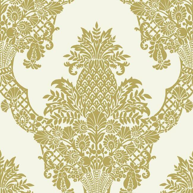 Pineapple Plantation Damask by York Wallcoverings