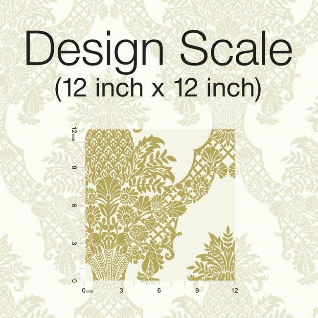 Pineapple Plantation Damask by York Wallcoverings