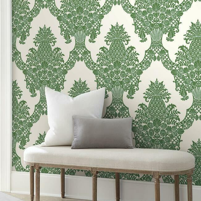 Pineapple Plantation Damask by York Wallcoverings