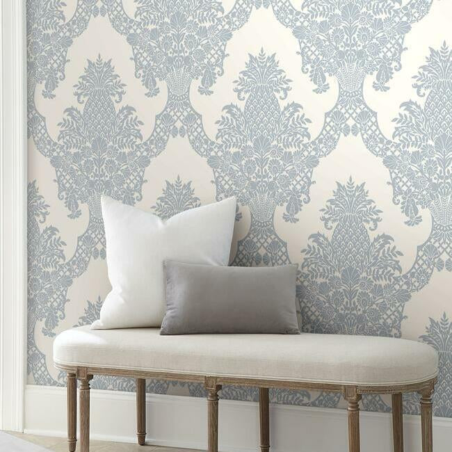 Pineapple Plantation Damask by York Wallcoverings