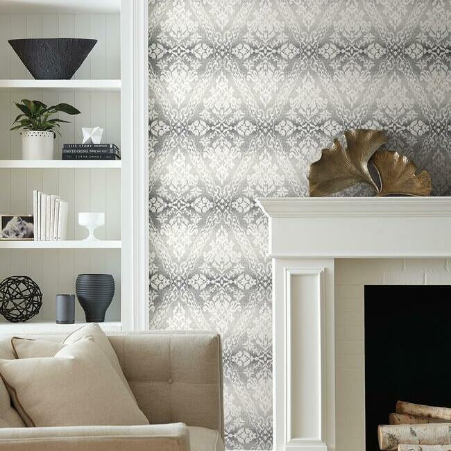 Tudor Diamond Damask Wallpaper by York Wallcoverings