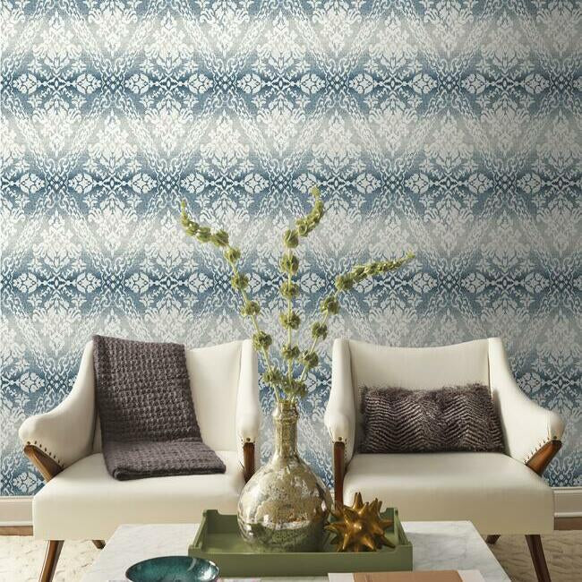 Tudor Diamond Damask Wallpaper by York Wallcoverings