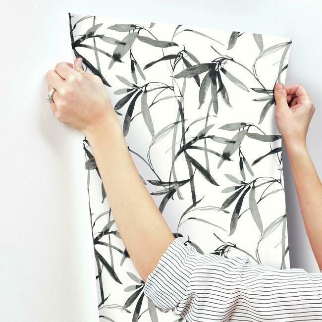 Bamboo Ink Wallpaper by York Wallcoverings