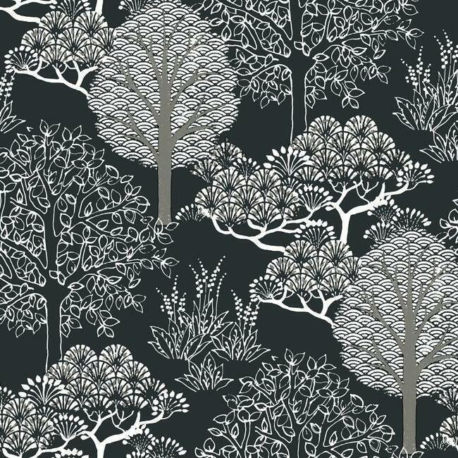 Kimono Trees Wallpaper by York Wallcoverings