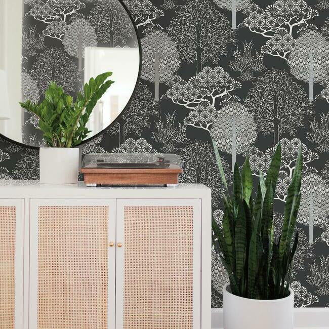 Kimono Trees Wallpaper by York Wallcoverings