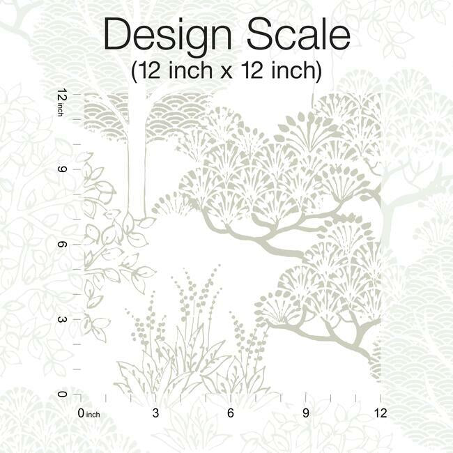 Kimono Trees Wallpaper by York Wallcoverings