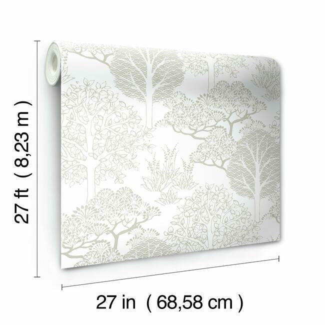 Kimono Trees Wallpaper by York Wallcoverings