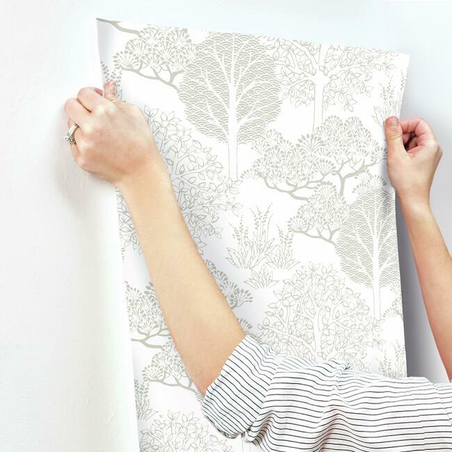Kimono Trees Wallpaper by York Wallcoverings