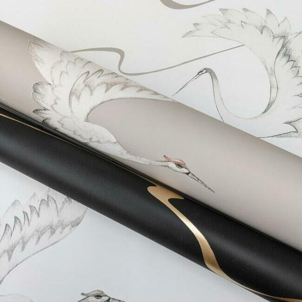 Soaring Cranes Wallpaper by York Wallcoverings