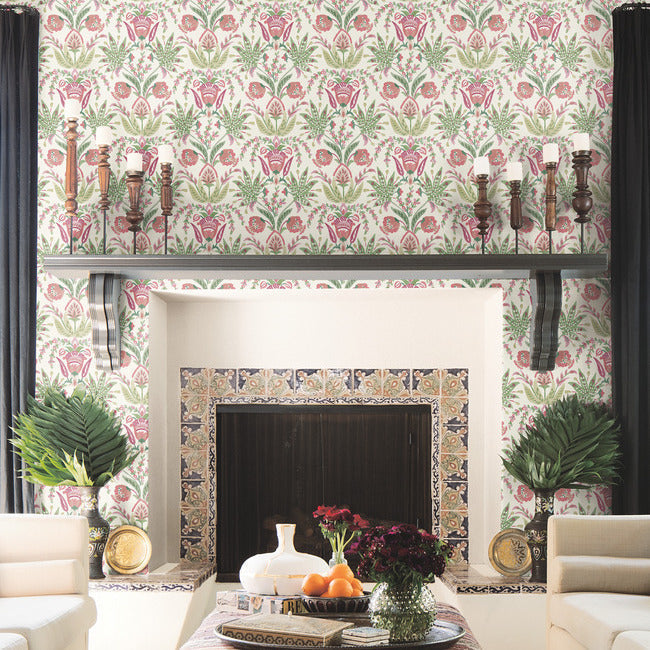 Seaside Jacobean Wallpaper by York Wallcoverings