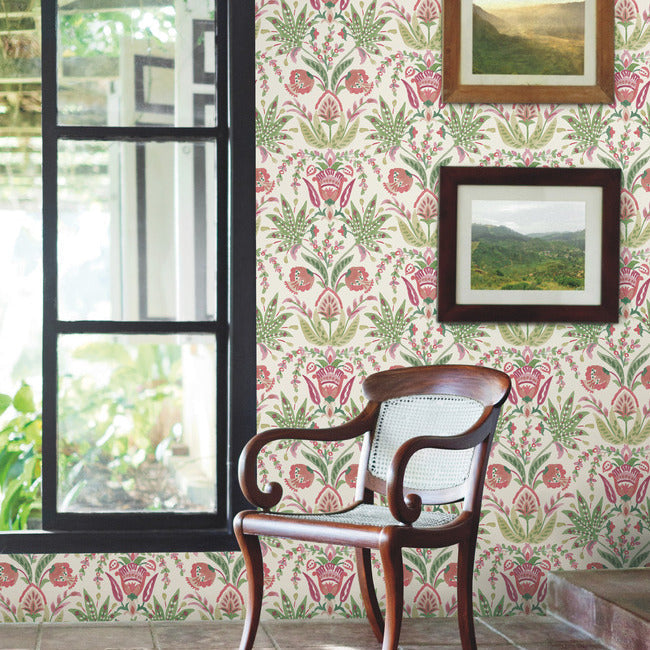 Seaside Jacobean Wallpaper by York Wallcoverings