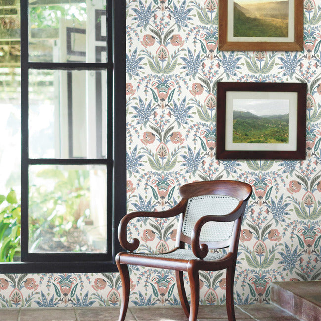 Seaside Jacobean Wallpaper by York Wallcoverings