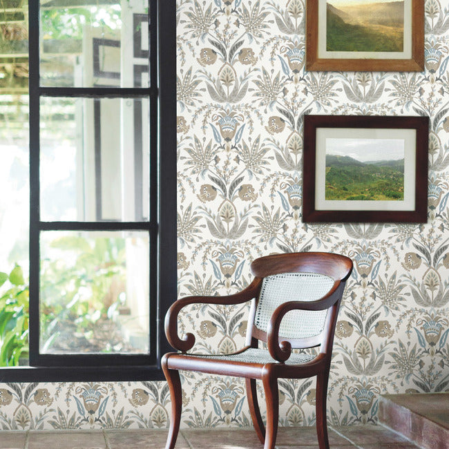 Seaside Jacobean Wallpaper by York Wallcoverings