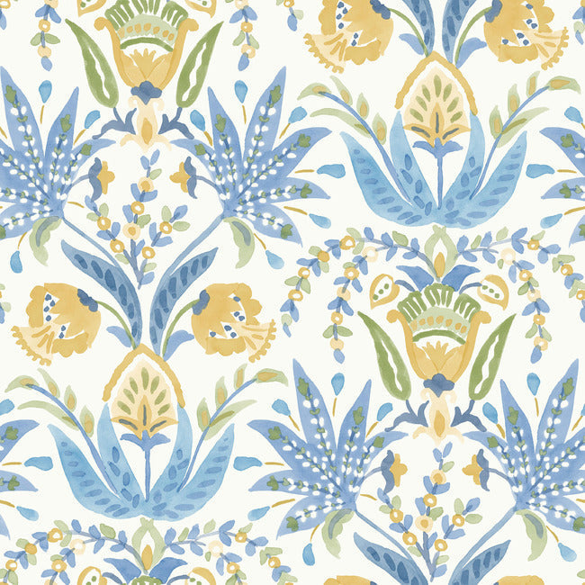 Seaside Jacobean Wallpaper by York Wallcoverings