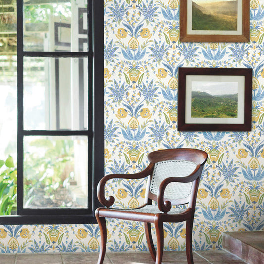 Seaside Jacobean Wallpaper by York Wallcoverings